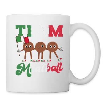 Boulette de viande de l’équipe - Mug blanc - blanc - Droite