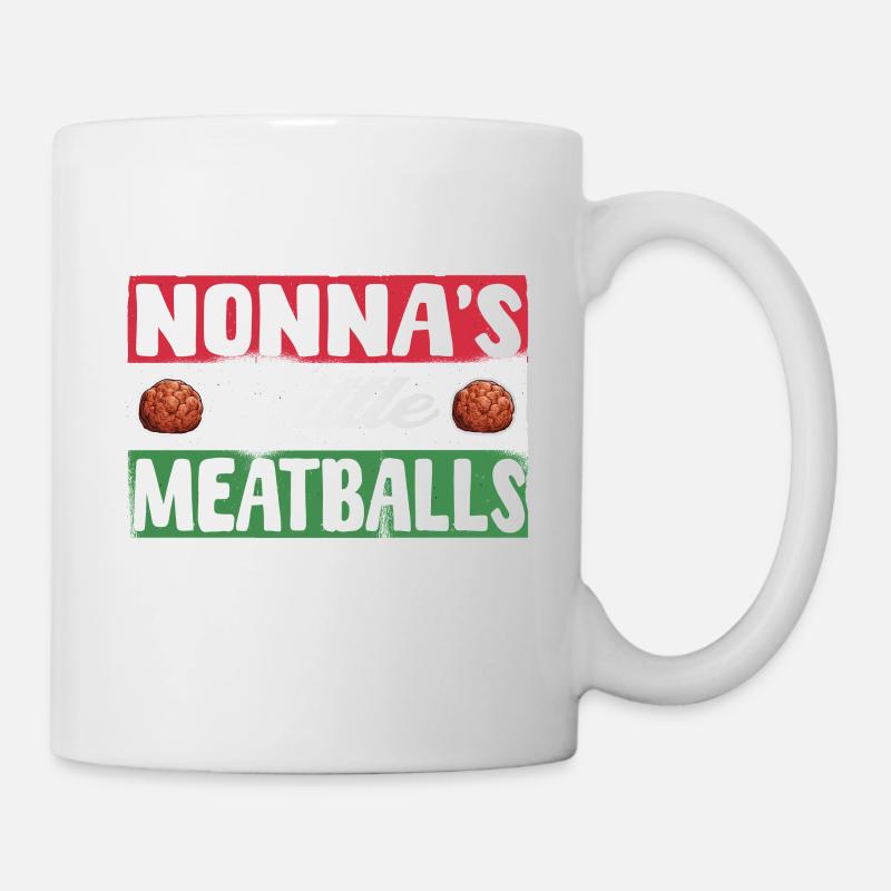 Les petites boulettes de viande de Nonna - Mug blanc - blanc