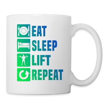Cardio Musculation Hommes Femmes Fitness - Mug blanc - blanc - Droite