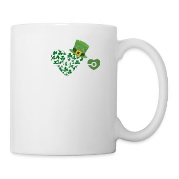 Infirmière St Patrick’s Day Stéthoscope Coeur - Mug blanc - blanc - Droite