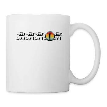 Golf Golfspieler Golfen Golfball - Tasse - Weiß - Rechts