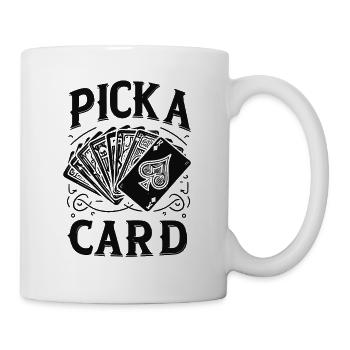 Choisissez une carte - cadeau magique pour les magiciens - Mug blanc - blanc - Droite