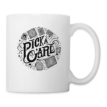 Choisissez une carte - cadeau magique pour les magiciens - Mug blanc - blanc - Droite