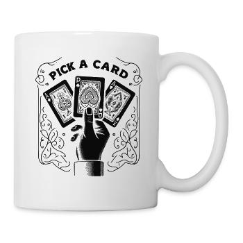 Choisissez une carte - cadeau magique pour les magiciens - Mug blanc - blanc - Droite