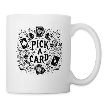 Choisissez une carte - cadeau magique pour les magiciens - Mug blanc - blanc - Droite