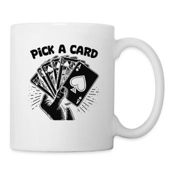Pick a Card - Magical Gift for Magicians - Mug - white - Right