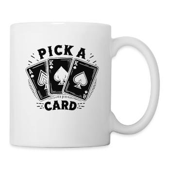 Choisissez une carte - cadeau magique pour les magiciens - Mug blanc - blanc - Droite
