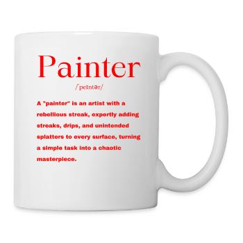 Dicton du peintre - Mug blanc - blanc - Droite