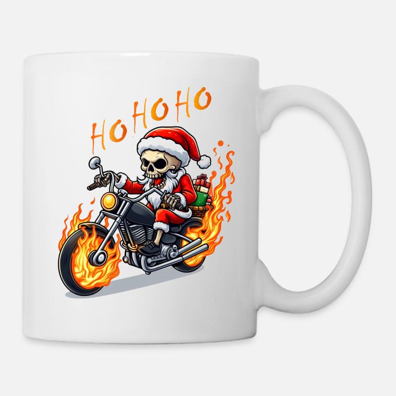 Père Noël squelette maléfique - Mug blanc - blanc