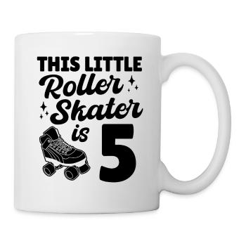 This Little Roller Skater Is 5 Years Old Roller Sk - Mug - white - Right