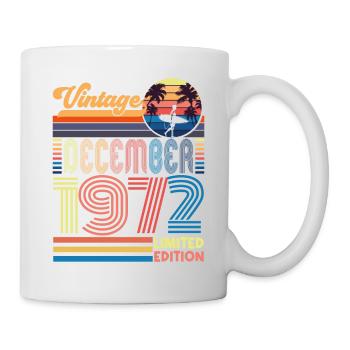 Anniversaire Décembre 1972. Cadeau decembre 1972. - Mug blanc - blanc - Droite