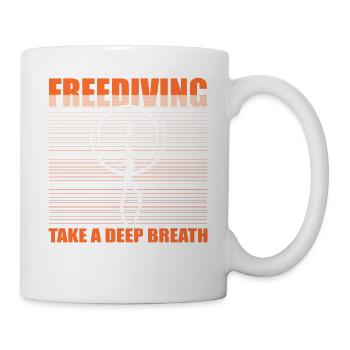 Diving, Apnea Diving, Apnea No Limit Freediving - Mug - white - Right