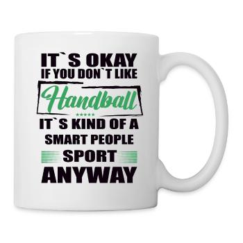 Ce n’est pas grave si vous n’aimez pas le handball - Mug blanc - blanc - Droite