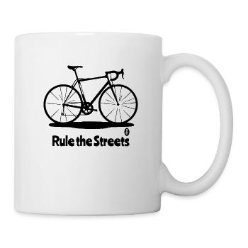 Ein einfaches Rennrad, beherrsche die Straßen - Tasse - Weiß - Rechts