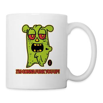 I'm going to make you funky, cartoon monster - Mug - white - Right