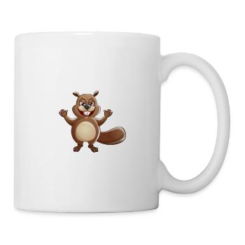 Je M'en Fous Je Suis Un Castor - Castor Doux - Mug blanc - blanc - Droite