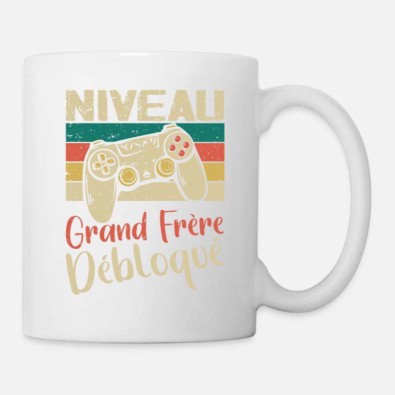 Niveau Grand Frère Débloqué - Mug blanc - blanc