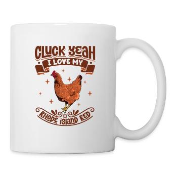 J’adore mon Rhodeland rouge - Mug blanc - blanc - Droite