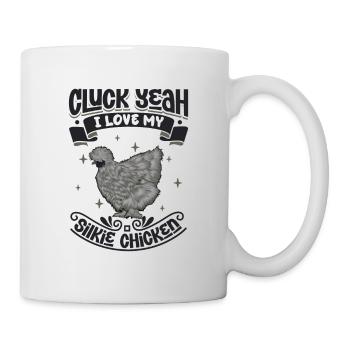 J’adore mon poulet soyeux - Mug blanc - blanc - Droite