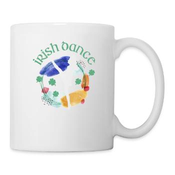 Danse irlandaise Drôle de la Saint-Patrick Danse Irlande - Mug blanc - blanc - Droite