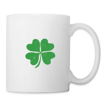 0% Trèfle irlandais Drôle de la Saint-Patrick - Mug blanc - blanc - Droite