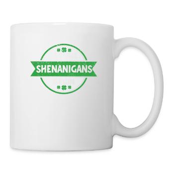 Lassen Sie die Shenanigans beginnen Saint Patricks - Tasse - Weiß - Rechts