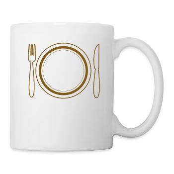 PLATE CUTLERY - Mug - white - Right