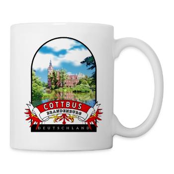 Deutschland Cottbus Brandenburg Vintage - Tasse - Weiß - Rechts