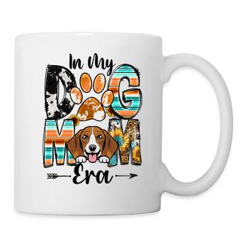 Beagle Dog In My Dog Mom Era Fur Baby Mothers Day - Mug - white - Right
