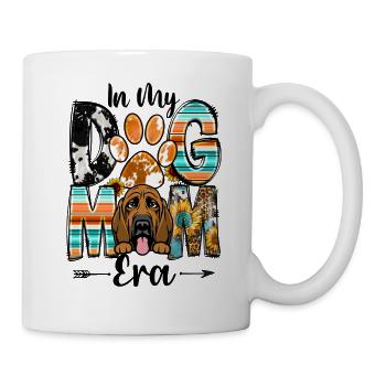 Bloodhound Dog In My Dog Mom Era Fur Baby Mothers - Mug - white - Right