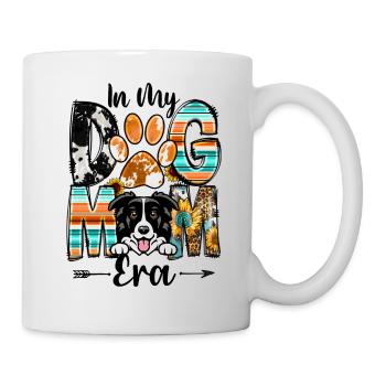 Border Colliel Dog In My Dog Mom Era Mothers Day - Mug - white - Right