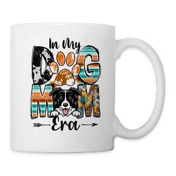 Border Colliel Dog In My Dog Mom Era Mothers Day - Mug - white - Right