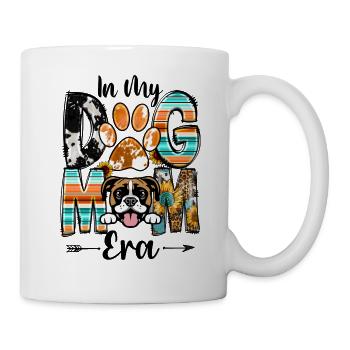 Boxer Dog In My Dog Mom Era Fur Baby Mothers Day - Mug - white - Right