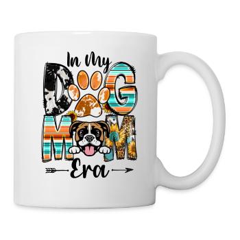 Boxer Dog In My Dog Mom Era Fur Baby Mothers Day - Mug - white - Right