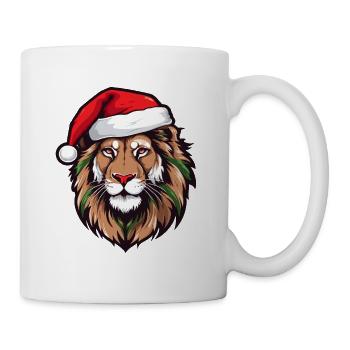 Lion Head Christmas Xmas - Mug - white - Right