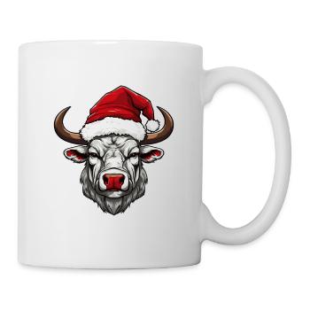 Bull Head Christmas Xmas - Mug - white - Right