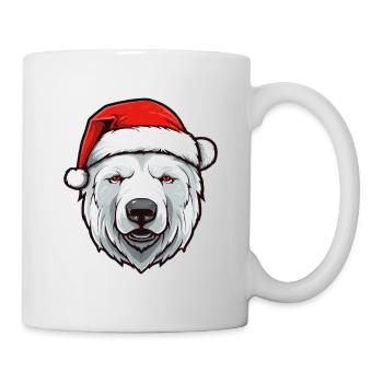 Tête d’ours polaire Noël Noël ours polaire - Mug blanc - blanc - Droite