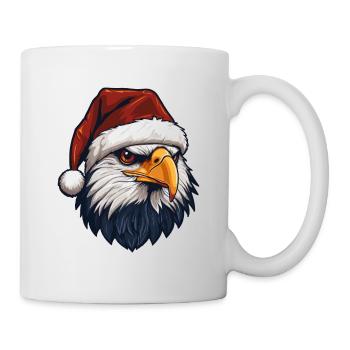 Noël de Noël à tête d’aigle - Mug blanc - blanc - Droite