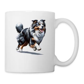 Australian Shepherd Blue Merle Aussie Dogs - Mug - white - Right