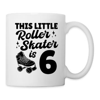 This Little Roller Skater Is 6 Years Old Roller Sk - Mug - white - Right