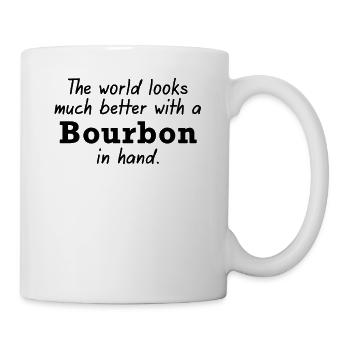 Bourbon for a better world - Mug - white - Right