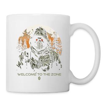 Willkommen in der Zone, Biohazard-Bereich - Tasse - Weiß - Rechts