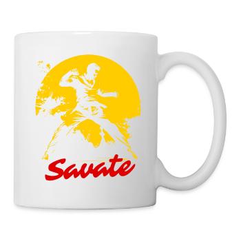 Arts Martiaux France : Savate Fighter - Mug blanc - blanc - Droite