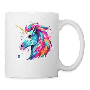 Unicorn in glass style - Mug - white - Right