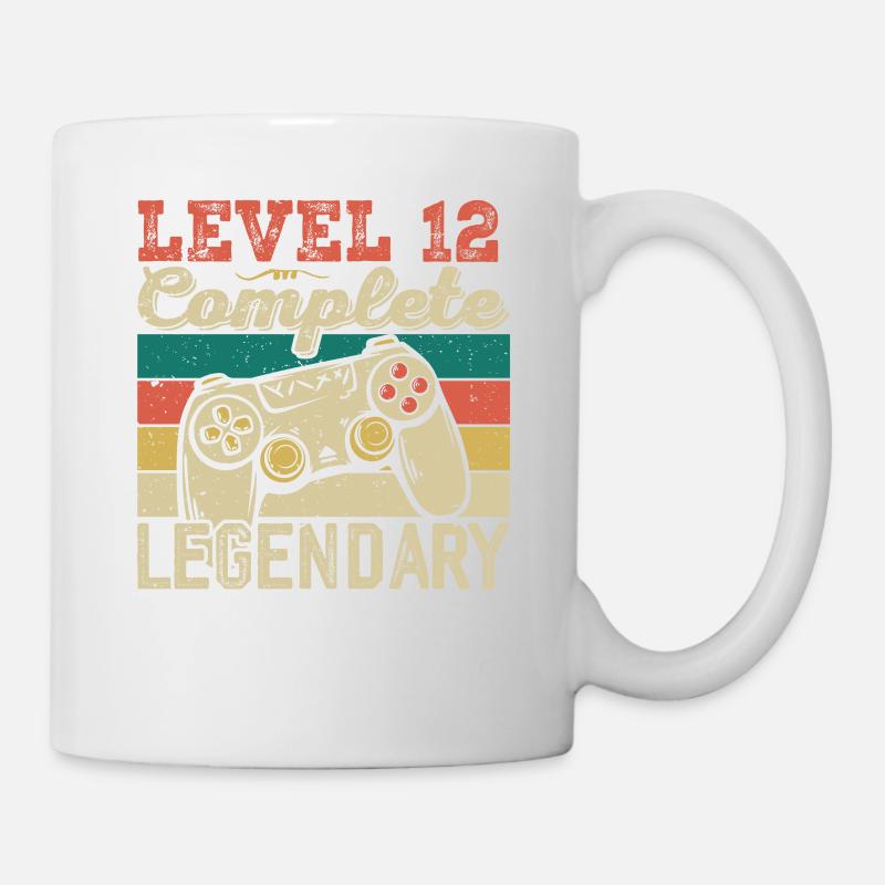 Level 12 Complete, 12 Jahre altes Geburtstagsgeschenk - Tasse - Weiß