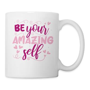 Soyez vous-même ! Confiance en soi, pensée positive, motivation - Mug blanc - blanc - Droite