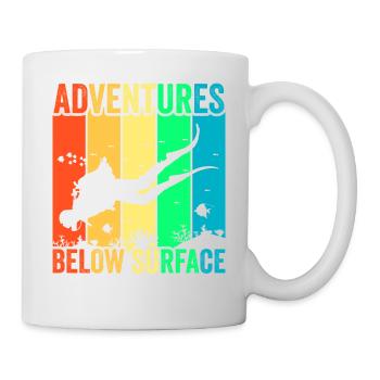 Scuba Diving, Scuba Diving, Holiday Sea Diver - Mug - white - Right
