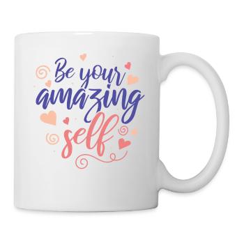 Soyez vous-même ! Confiance en soi, pensée positive, motivation - Mug blanc - blanc - Droite