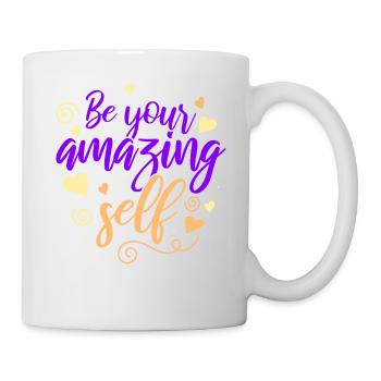 Soyez vous-même ! Confiance en soi, pensée positive, motivation - Mug blanc - blanc - Droite