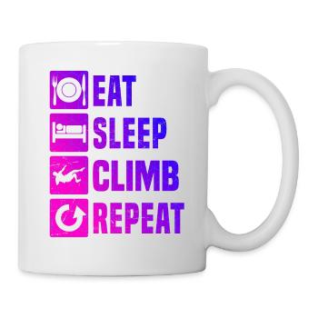 Escalade de bloc Femmes Grimpeur Escalade de bloc - Mug blanc - blanc - Droite